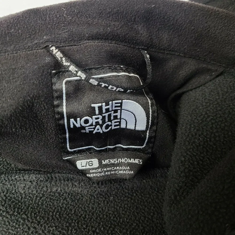 the north face mens full zip soft shell jacket size large black